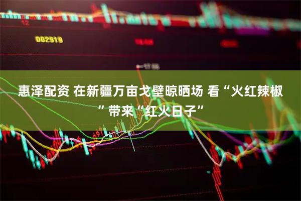 惠泽配资 在新疆万亩戈壁晾晒场 看“火红辣椒”带来“红火日子”