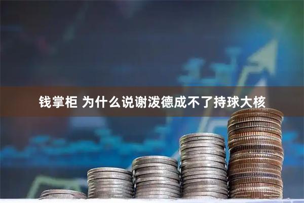 钱掌柜 为什么说谢泼德成不了持球大核